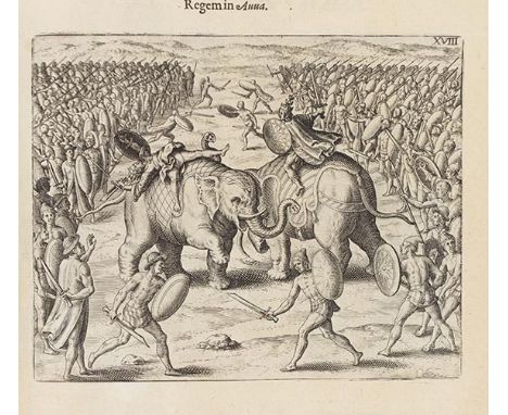 Theodor de Bry    Indiae orientalis pars septima. Frankfurt, W. Richter 1606. Einzige lateinische Ausgabe von Teil VII aus de