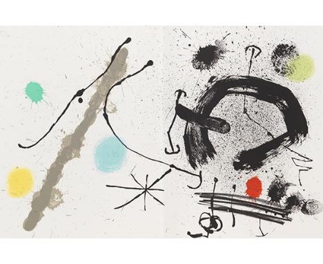 Yvan Goll und Joan Miró    Bouquet de rêves pour Neila. Herausgegeben von Fernand Mourlot. Paris, F. Mourlot 1967. 1 von 150 