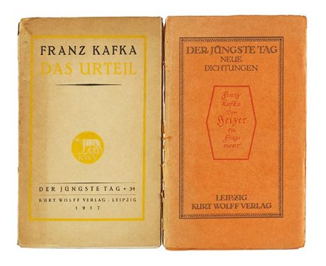 Franz Kafka    Der Heizer. Ein Fragment. Leipzig, K. Wolff 1913. Seltene erste Ausgabe. Der Jüngste Tag , Band 3. - Erstes Ka