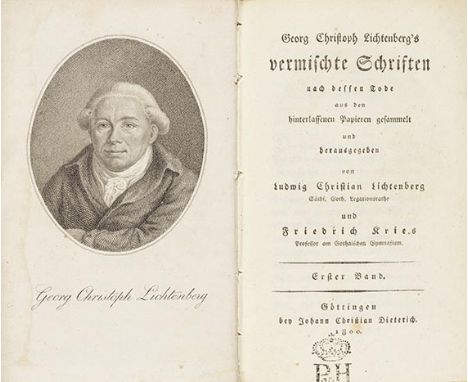 Georg Christoph Lichtenberg    Vermischte Schriften. Nach dessen Tode gesammelt und herausgegeben von L. Chr. Lichtenberg und