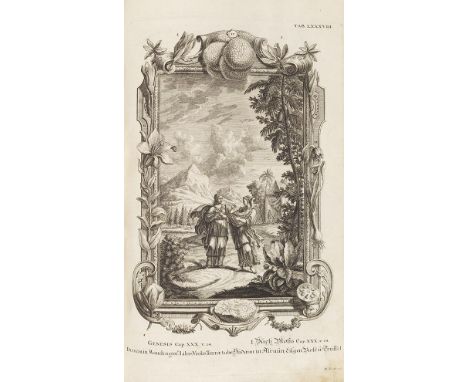Johann Jakob Scheuchzer    Höhepunkt der Ornamentkunst Kupfer-Bibel, in welcher Die Physica Sacra, oder geheiligte Natur-Wiss