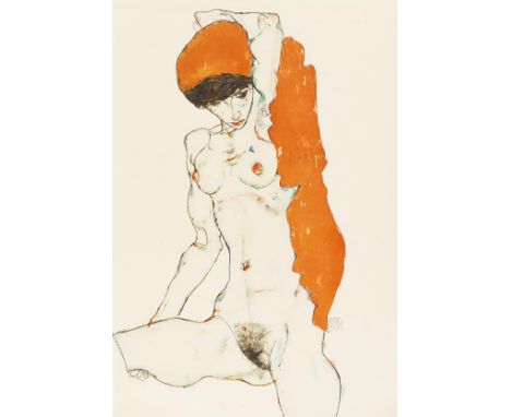 Egon Schiele   Handzeichnungen. Wien, Prag und Leipzig, Ed. Strache 1920. • Hervorragende Drucke nach Aktzeichnungen Egon Sch