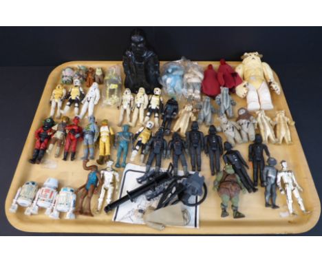 Forty-six Star Wars figures, a Return of the Jedi laser cannon and&nbsp;a Darth Vader&nbsp;ceramic model&nbsp;&nbsp;