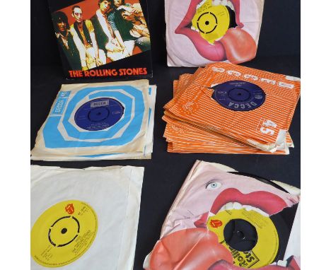 The Rolling Stones -&nbsp; 18 Original UK 7” singles spanning their career, from 1963 “Come On” to 1978 “Respectable” mostly 