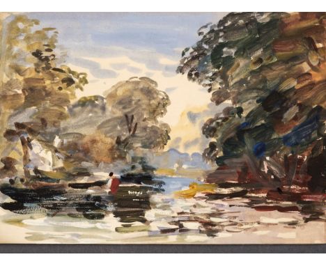 Brabazon (Hercules Brabazon, 1821-1906). Album of sketches in watercolour and pencil, circa 1880's, Lechertier, Barbe, &amp; 