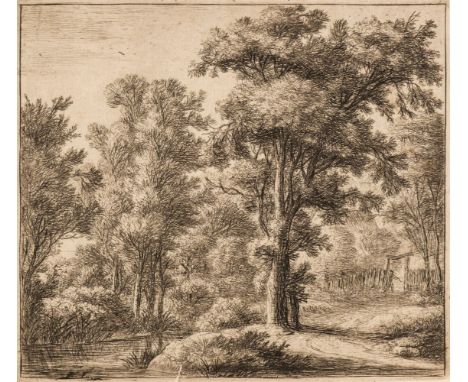 Waterloo (Anthonie, circa 1610-1690). Wooded River Landscape, etching, a very good atmospheric impression, on laid paper, tri