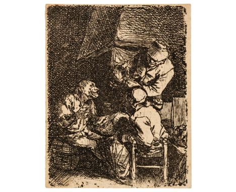 Bega (Cornelis Pietersz., circa 1631-1664). The Inn, 1631-1654, etching on fine laid paper, a fine, black impression of the f