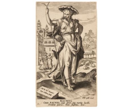 Collaert (Jan or Hans, 1566-1628). Rachel (from the series Icones Illustrium Feminarum Veteris Testamenti), circa 1590-95, en