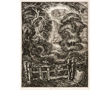Tanner (Robin, 1904-1988). Aldhelmsburgh, etching, printed by the artist on plain cream thick paper, signed to lower margin: 