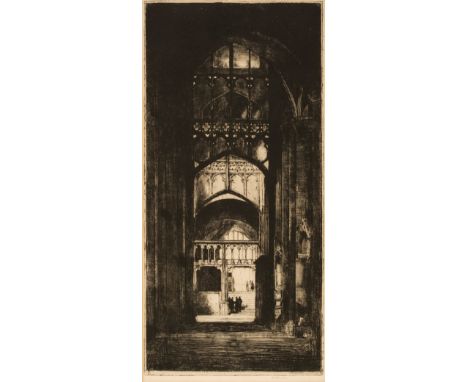 Cameron (David Young, 1865-1945). Gloucester, 1931, etching and drypoint on laid paper, from the edition of about 88 proofs, 