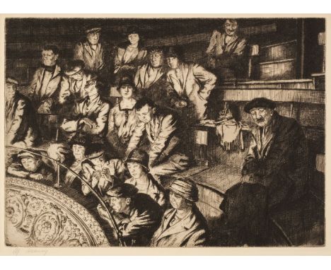 Heaney (Alexander J., 1876-1936). A collection of etchings and original drawings, circa 1912-30, including In the Gallery (Br