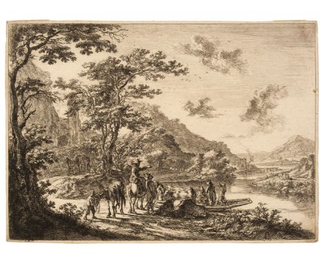Dutch School. A collection of 17th century etchings by Dujardin, Both, Potter, Berchem and De Bye, including Karel Dujardin (