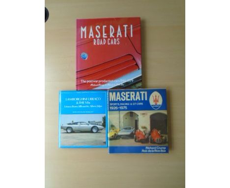 Maserati Road Cars 1946-1979 by Richard Crump and Rob De La Rive Box (with dust jacket), Maserati Sports, Racing &amp; GT Car