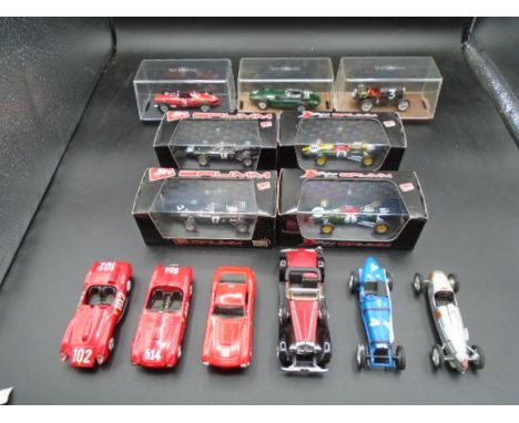 Collection of 13 Diecast Model Cars to include: Ertl, Progetto and Brumm, some boxed/cased