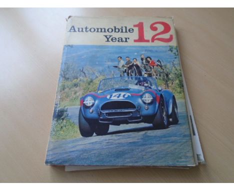 Automobile Year 12 1964/1965 published by Edita-Lausanne with dust cover (some loose paqes)