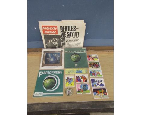 Beatles lot to include singles, ticket and badge etc&nbsp;