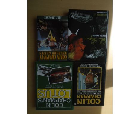 Colin Chapman's Lotus by Robin Read (with dust jacket), Colin Chapman Wayward Genius by Mike Lawrence, Colin Chapman Inside t