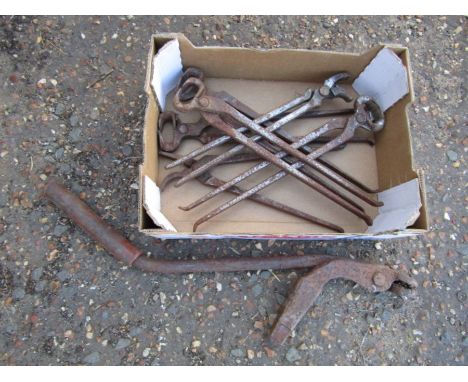Box of vintage tools&nbsp;