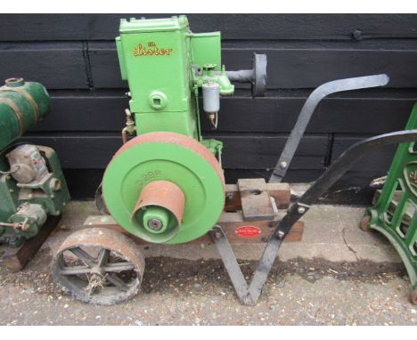 Lister stationary engine with crank and water pump&nbsp;