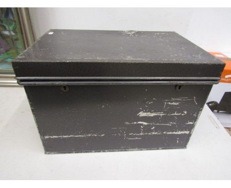 A metal box/trunk