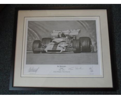 After Alan Stammers 'Jo Siffert Seppi 1936-1971 Always Charging - Never Forgotten' 40th anniversary limited edition print 140
