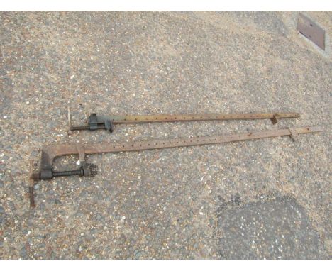 2 Sash clamps. Longest 230cm approx&nbsp;