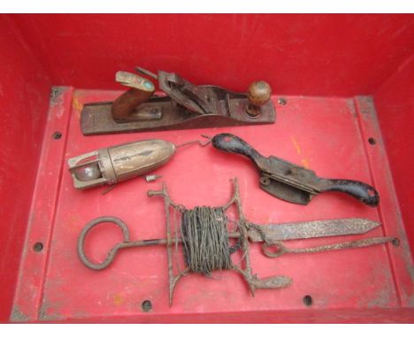 Marple's and Stanley hand planes and vintage inspection light etc