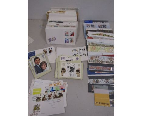 First day covers early 80's, various sets and some sets with corresponding P.O cards