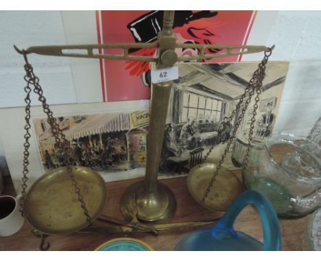 A brass set of scales