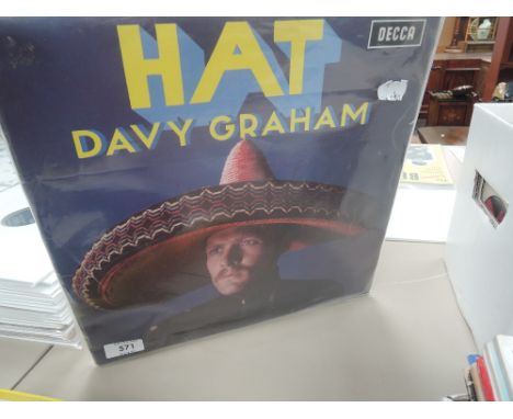 Davy Graham LP - HAT -DECCA Records SKL. 5011 Condition G/VG