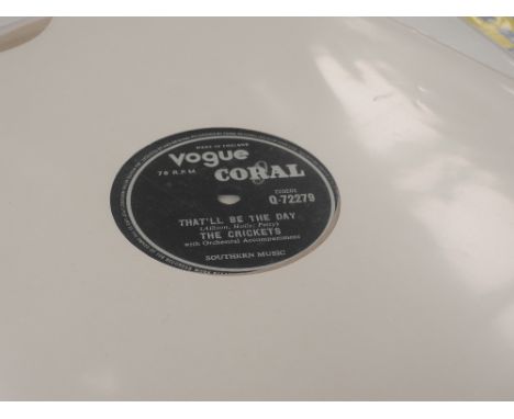 26 x Mixed 78's - including Chuck Berry on Chess, The Crickets on Vogue Coral, Bill Hayley on Brunswick, Sun Records and Juli