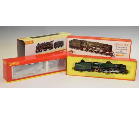 Hornby - Boxed 00 gauge DCC ready R 2744 'BR 4-4-0 Schools Class Blundell's', together with a Triang Hornby R.861 'B.R. 2-10-