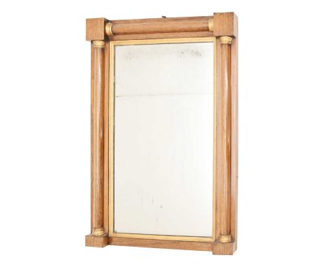 Mid 19th century rosewood and parcel gilt overmantel or console wall mirror, the plain rectangular plate within gilt slip and