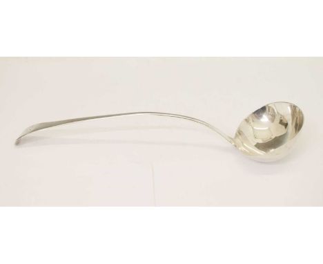 George III silver Old English pattern ladle, London 1797, 33cm, 105g approx.