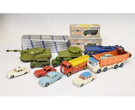 Two boxed Dinky Supertoys diecast model vehicles comprising' 642 'Pressure Refueller' and 661 'Recovery Tractor', together wi