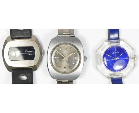 Lucerne Digital, a stainless steel manual wind gentleman's wristwatch, 40mm, Paris a stainless steel date automatic wristwatc