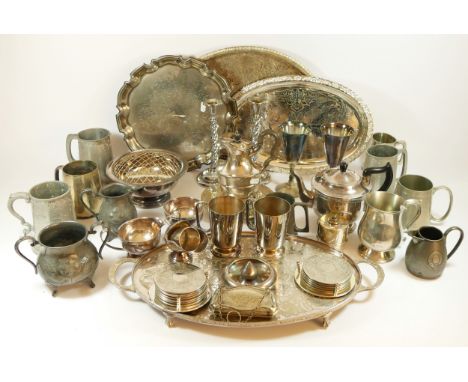 A collection of silver-plated wares, to include a Vines four piece tea service. 