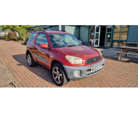 2003 Toyota RAV 4, NV 1.8 3dr petrol. Registration number MV53 LHT. VIN number JTEXR20V000019591. The second generation RAV4 