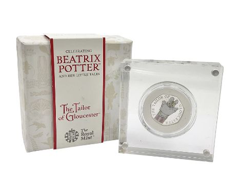 The Royal Mint United Kingdom 'Beatrix Potter' 2018 'The Tailor of Gloucester' silver proof fifty pence coin, cased with cert