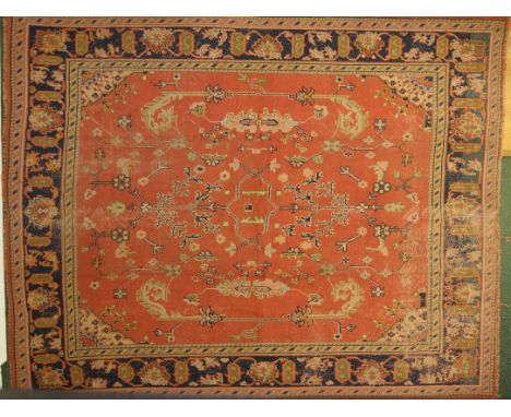   Ushak, ca. 1900, antiek Turks kleed 345 x 285 cm [1] Turkish Ushak carpet, ca. 1900          