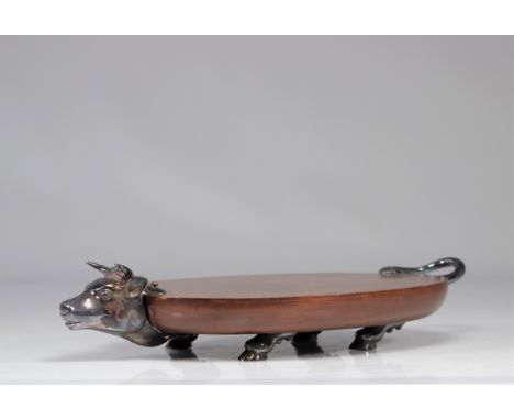 VALENTI meat carving set 60/70's - Weight: 2.55 kg - Shipping unavailable - Region: Spain - Period: XXeme - Sizes: H 65 MM L 