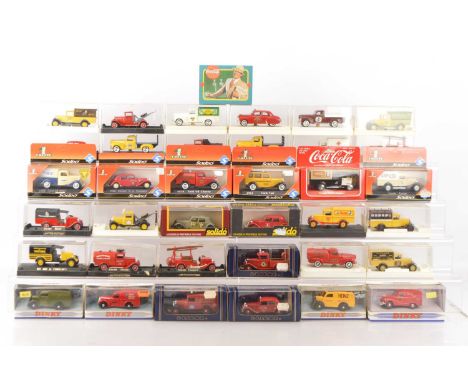 Modern Diecast Vintage Delivery Vans and Other Commercial Vehicles by Solido and Others (50), all cased or boxed, vintage del