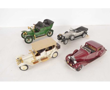 Franklin Mint and Danbury Mint 1:24 and 1:16 Scale Vintage Rolls Royce (4) all boxed, Franklin Mint, 1:16 scale 1905 Rolls Ro