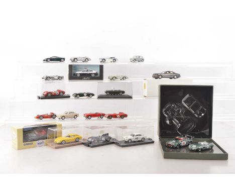 Modern Diecast and Other Cars (19), 1:43 scale and similar, vintage private and competition cars, boxed/cased models, Ixo AO1