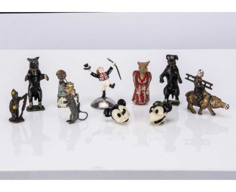 Character figures by various makers including Pixyland and Carman comprising Britains Little Red Riding Hood (missing base), 