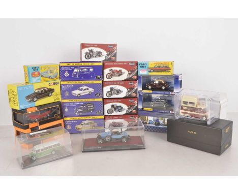 Modern Diecast Private and Commercial Vehicles (21), all boxed/cased, 1:43 scale or similar, Corgi, CC04905 James Bond Golden