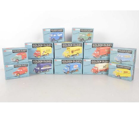 Corgi Diecast Commercial Models Golden Oldies (12), all boxed, vans, 06202 Morris J OXO, 05601 Bedford CA Kodak, 06502 Morris