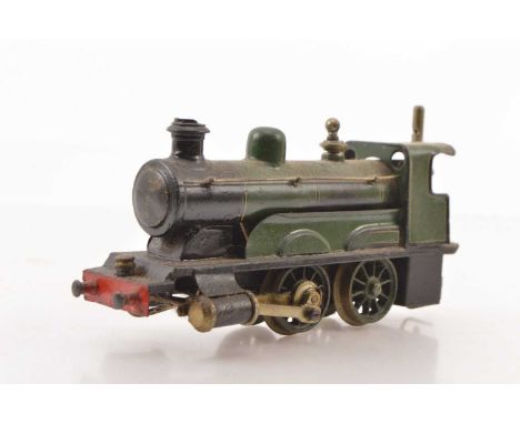 A part-repainted Marklin 0 Gauge live steam '0-4-0' Locomotive only, the classic Marklin 'front-heavy' locomotive in nominall