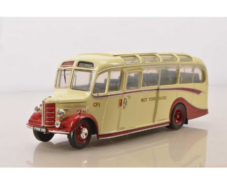 OC Original Classics 1:24 Scale Bedford Duple OB Coach,  boxed in West Yorkshire cream livery CP1 with packaged wing mirrors 