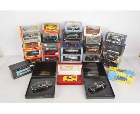 Modern Diecast Private Cars (27), all boxed/cased 1:43 scale, modern cars, includes Minichamps (2) both Bentleys, Vanguard by